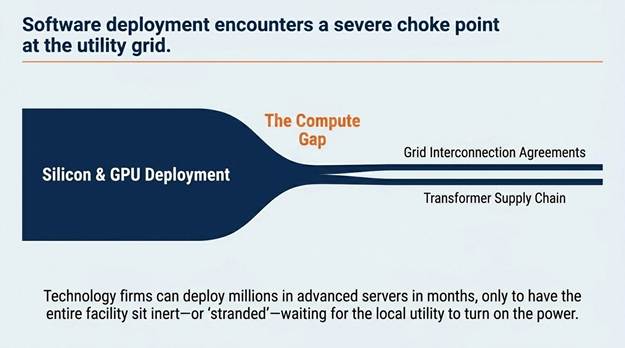 Read more about the article The Compute Gap: Where AI’s Virtual Speed Meets the Grid’s Legacy Reality